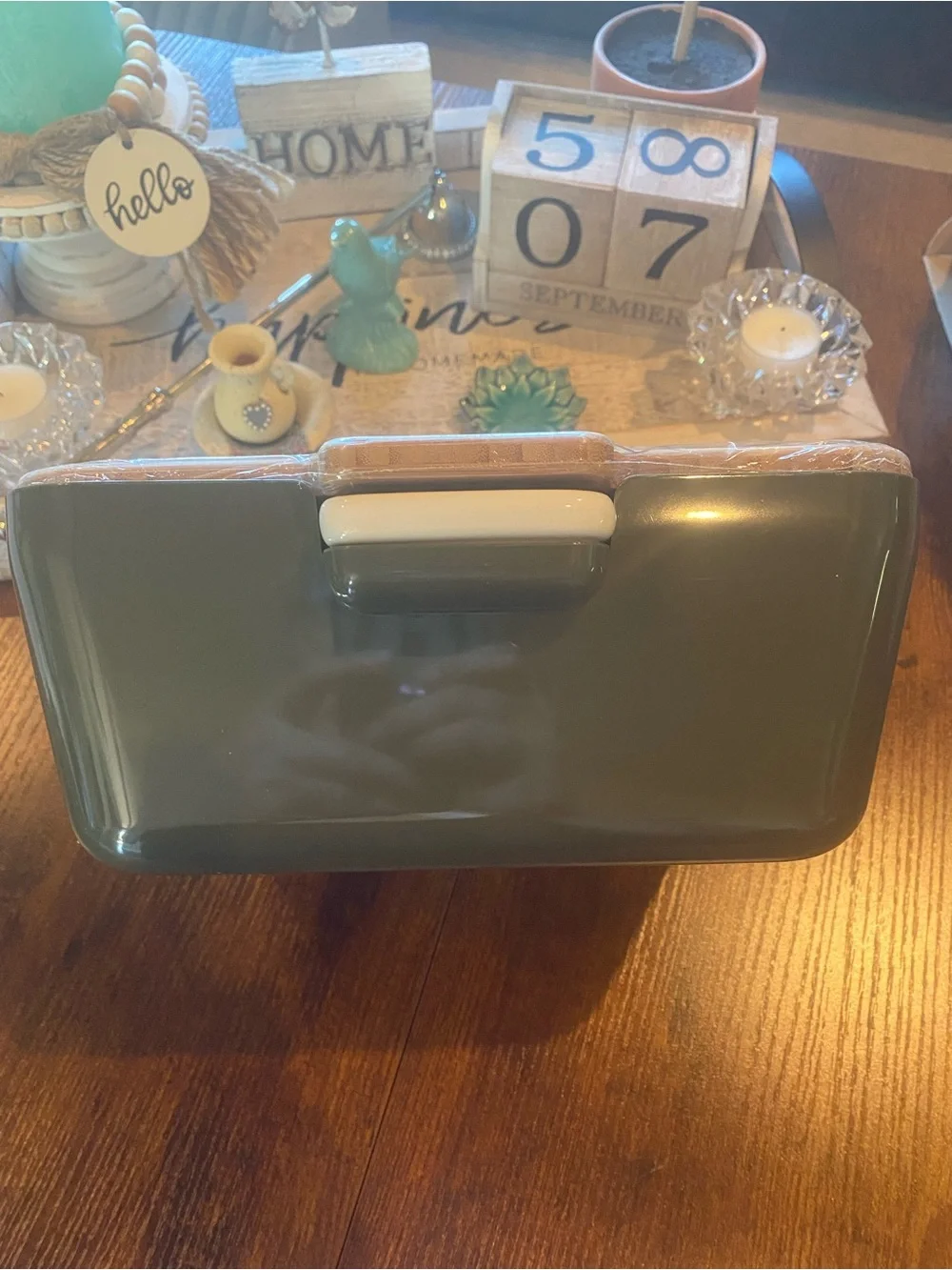 Bread & Dip Serving Set - Dark Green